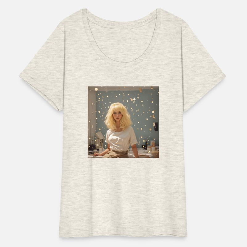 DreamShaper v7 Blonde girl make it by pixel 0