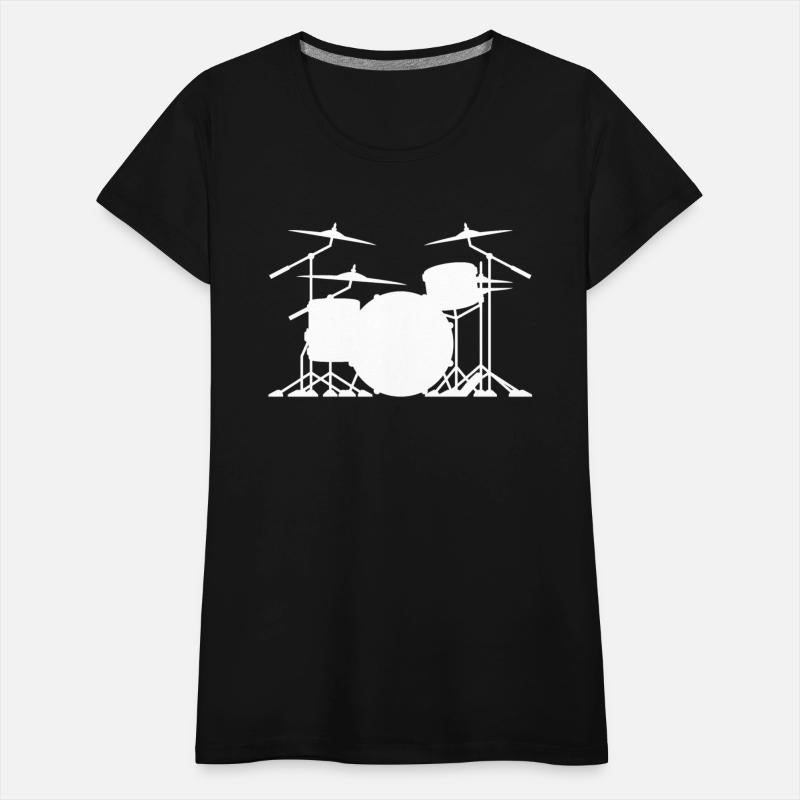 Drum set silhouette illustration
