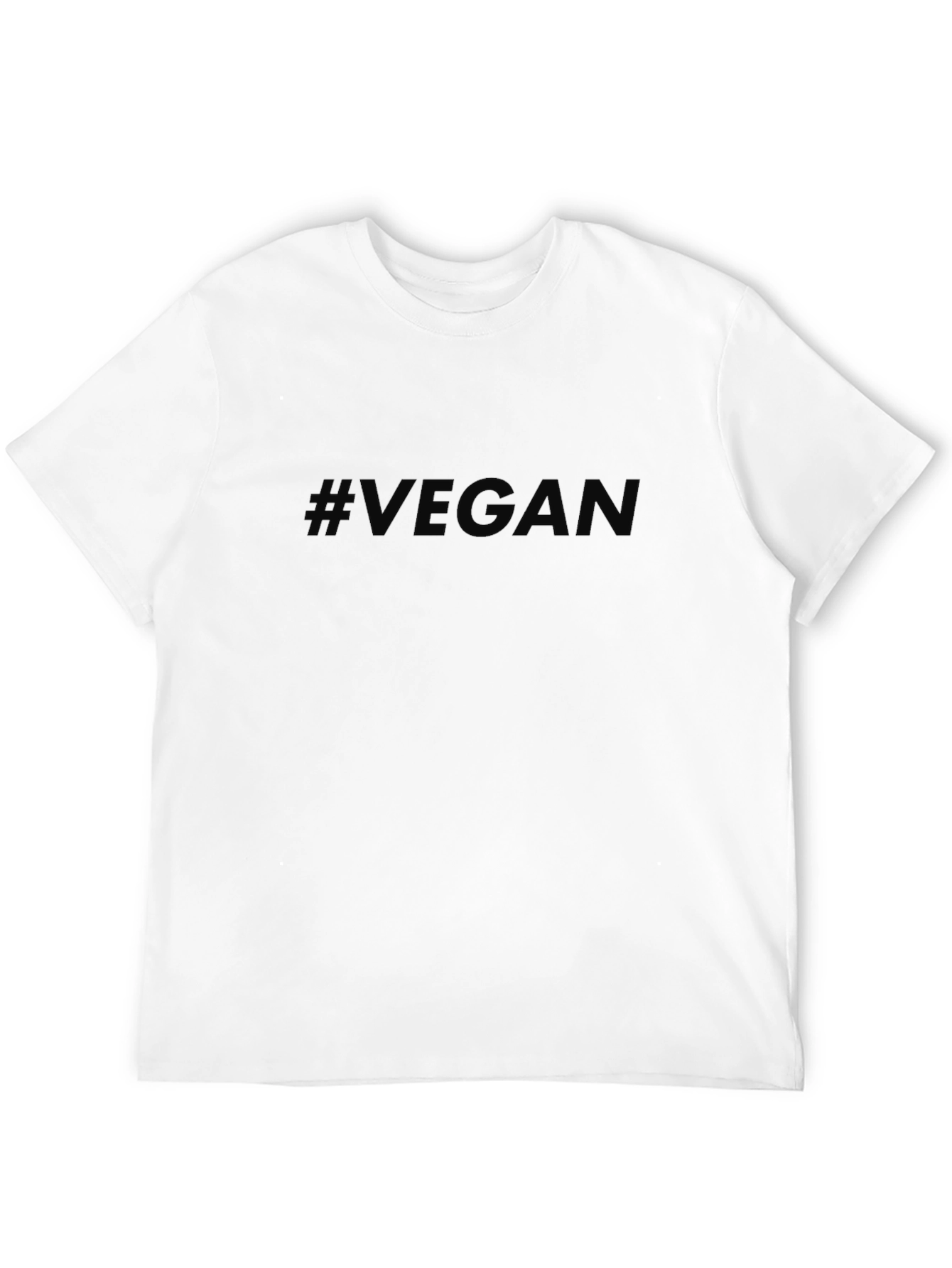 #Vegan Black T-Shirt - Eco-Friendly Lifestyle Apparel
