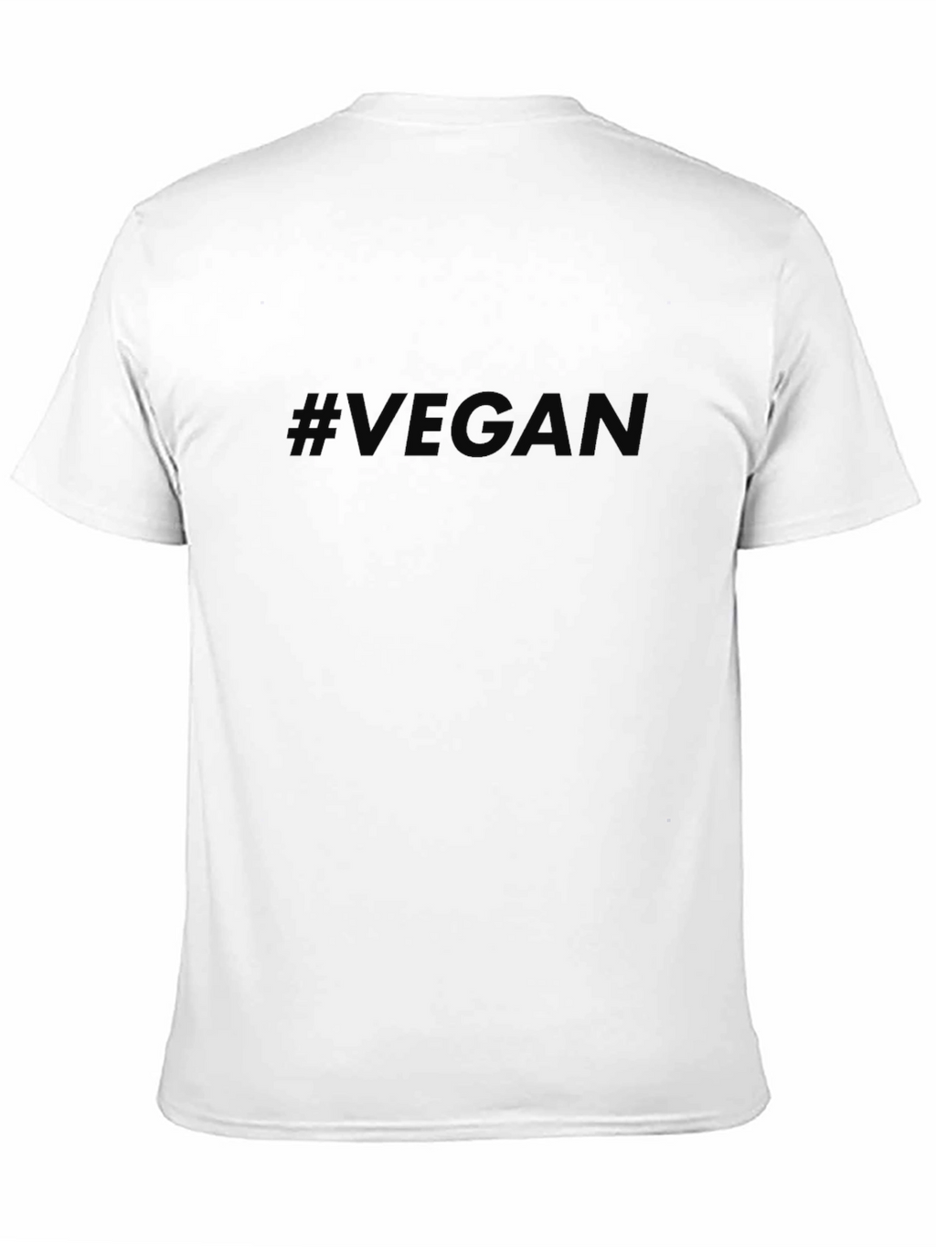 #Vegan Black T-Shirt - Eco-Friendly Lifestyle Apparel