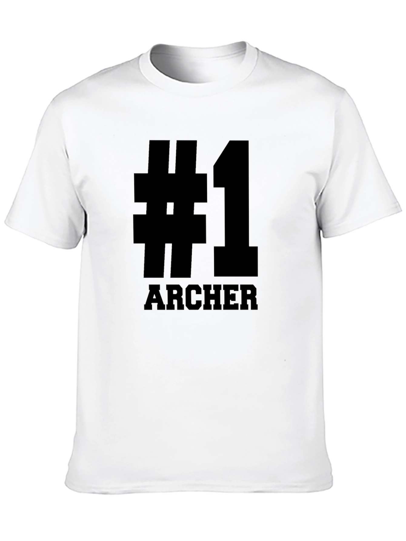 #1 Archer T-Shirt - Black Graphic Tee