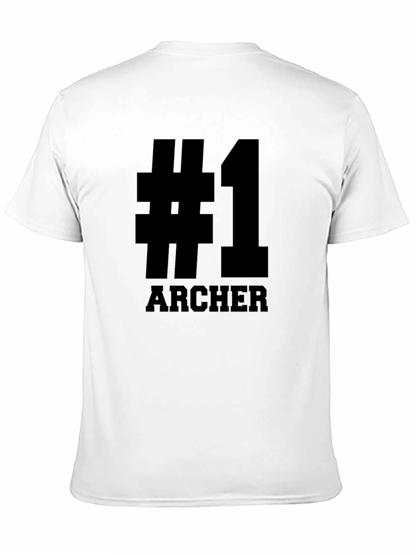 #1 Archer T-Shirt - Black Graphic Tee