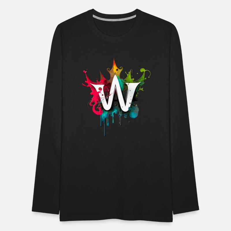 "W" Graffiti Initial Letter with 👑